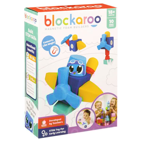 Blockaroo Magnetic Foam Building Blocks - Plane