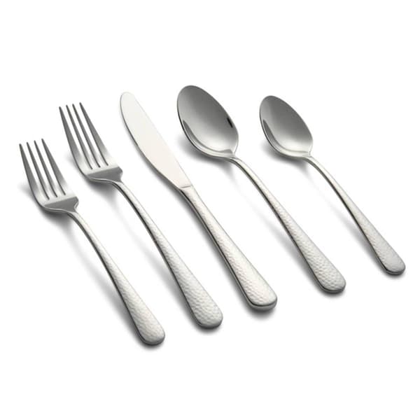 Cambridge&#174; Kenne Hammered Mirror 20pc. Flatware Set