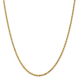 Gold Classics™ 2.25mm. 14k Diamond Cut Rope Chain Anklet