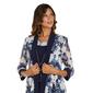 Womens R&M Richards 2pc. Floral Jacket Dress - Navy - image 3
