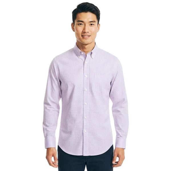 Mens Preswick & Moore(R) Regular Fit Stretch Dress Shirt - Purple