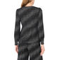 Womens MSK Long Sleeve Surplice Neck Glitter Dot Blouse - image 2