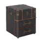 9th & Pike® Blue Wood and Linen Traditional Accent Table - image 2