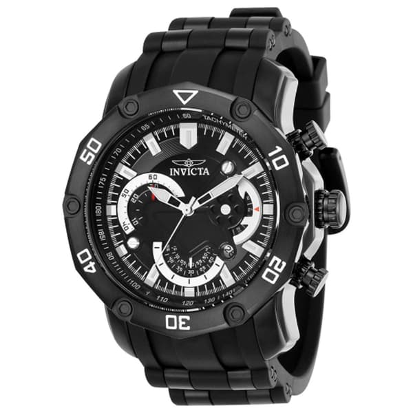 Mens Invicta Pro Diver Black Quartz Multi-Function Watch - 22799 - image 