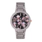 Womens Nine West Mauve Rubberized Bracelet Watch - NW-2096BKGY - image 1