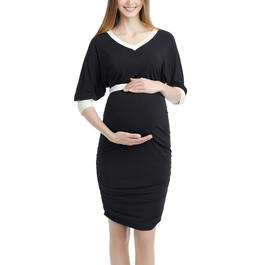 Womens Glow & Grow&#40;R&#41; Batwing Maternity Midi Dress