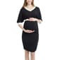 Womens Glow & Grow&#40;R&#41; Batwing Maternity Midi Dress - image 1