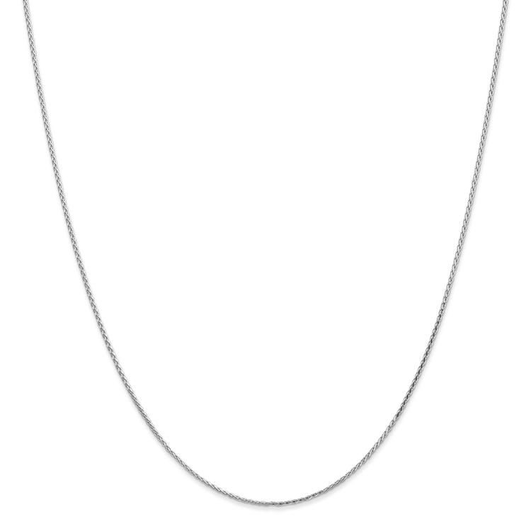 Unisex Gold Classics(tm) 1mm. White Parisian Diamond 14in. Necklace