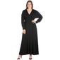 Plus Size 24/7 Comfort Apparel V-Neckline Empire Waist Dress - image 1