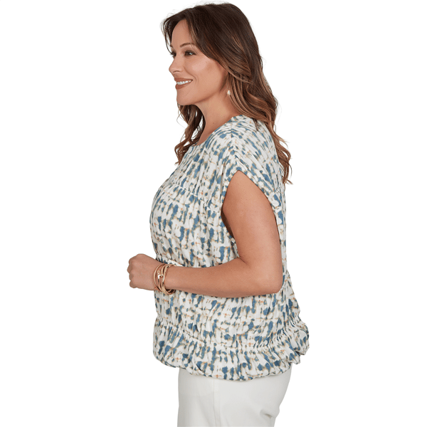 Plus Size Skye’s the Limit Summer Spice Cap Sleeve Blouse