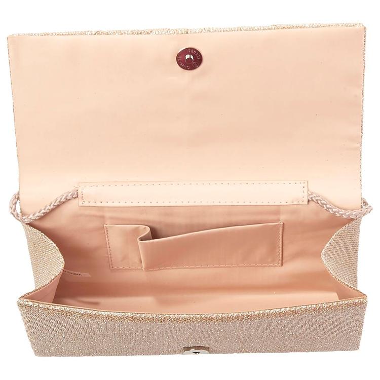 D'Margeaux Glitter Knot Clutch