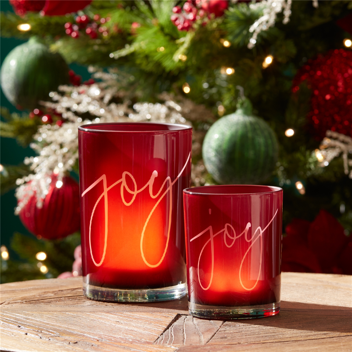 Melrose Joy Glass Votive Holder - Set of 2
