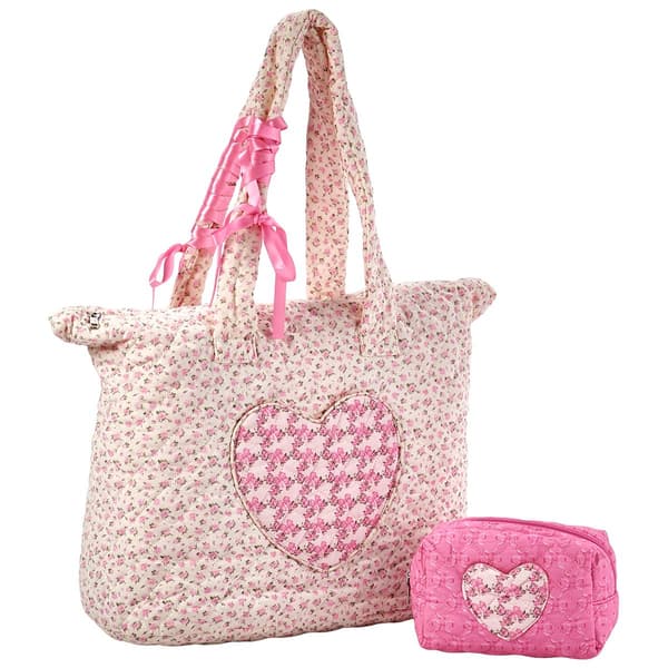 Madden Girl 2pc. Quilted Tote with Pouch