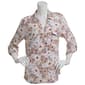 Plus Size Emily Daniels 3/4 Sleeve Floral Jacquard Blouse - image 1