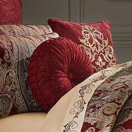J. Queen New York Garnet Tufted Decorative Pillow