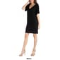 Womens 24/7 Comfort Apparel V-Neck Loose T-Shirt Dress - image 3