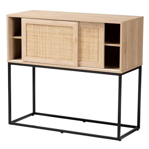 Baxton Studio Amelia Natural Brown Wood Sideboard Buffet