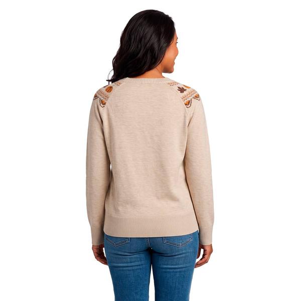 Womens Retrology Crew Neck Pumpkin Fair Isle Sweater