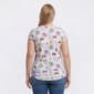 Plus Size Architect® Dolman Sleeve Split Neck Linen Like Tee - image 2