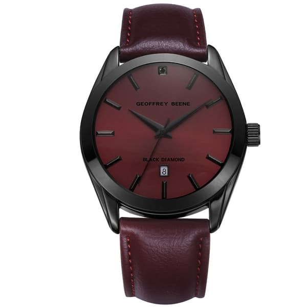 Mens Geoffrey Beene Genuine Black Diamond Watch - GBC0018GU - image 