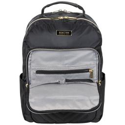Kenneth Cole® Reaction™ Quilted Black & Gold Backpack