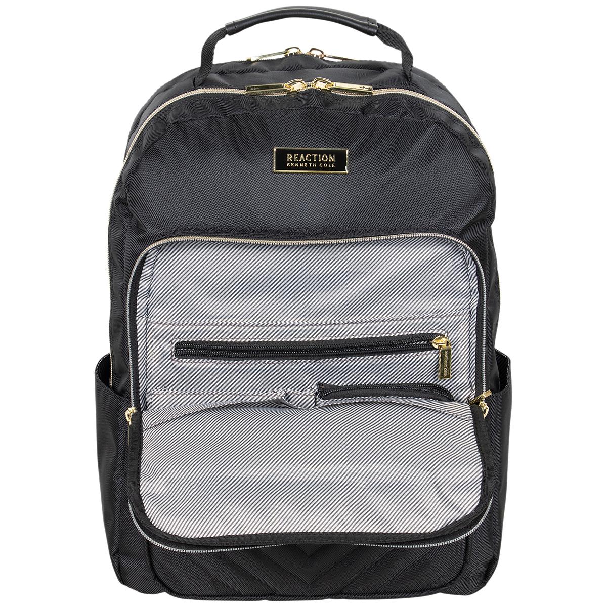 Kenneth Cole® Reaction™ Quilted Black & Gold Backpack