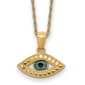 Gold Classics&#40;tm&#41; 14kt. Gold Evil Eye Pendant Necklace - image 1