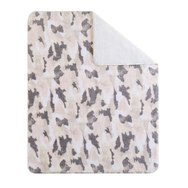 Sean John Blush Camo Throw Blanket