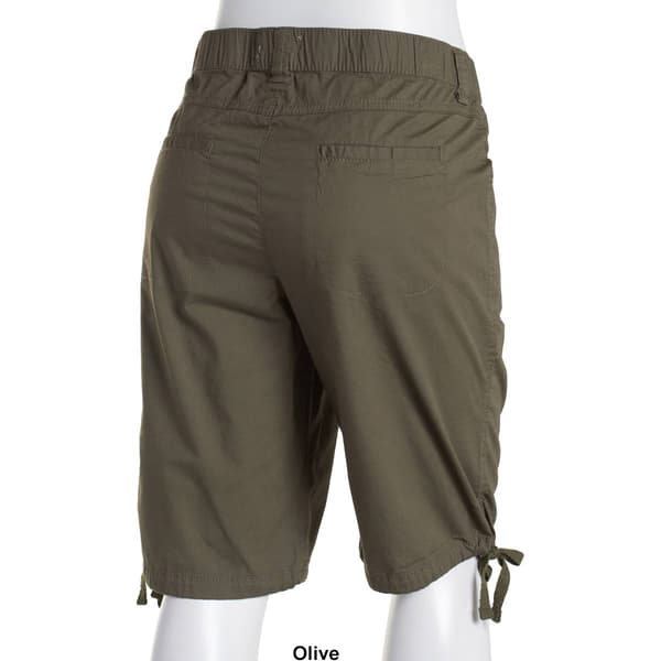 Petite da-sh Adelle Bermuda Shorts with Side Ruching & Ties