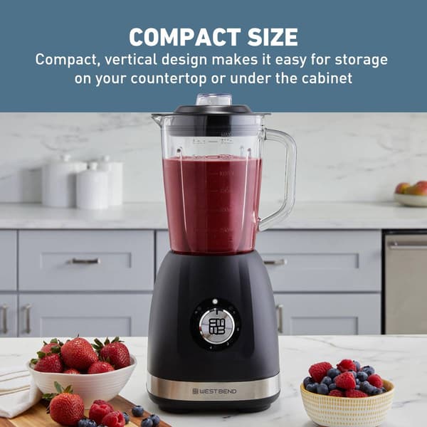 West Bend 48oz. Multi-Function Blender with Travel Cup