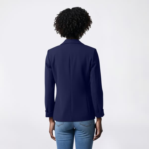 Womens Anne Klein One Button Notch Collar Blazer