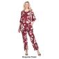Womens White Mark 2pc. Head to Toe Floral Set - image 7