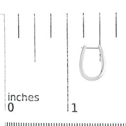 Haus of Brilliance 14kt. White Gold 1/4ctw. Diamond Hoop Earrings