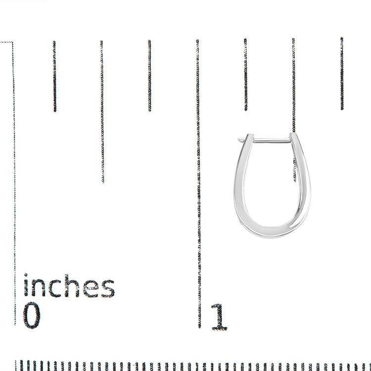 Haus of Brilliance 14kt. White Gold 1/4ctw. Diamond Hoop Earrings