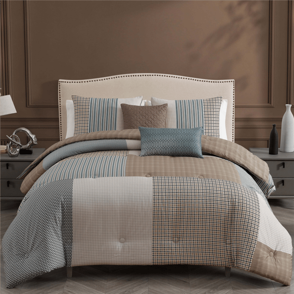 Bebejan® Tranquil Patch Cotton 5pc Reversible Comforter Set