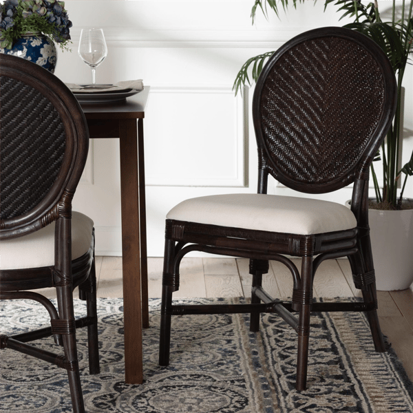 bali & pari Elmer Natural Rattan Dining Chair