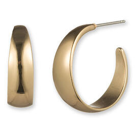 Gloria Vanderbilt Gold-Tone C Hoop Earrings