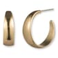Gloria Vanderbilt Gold-Tone C Hoop Earrings - image 1