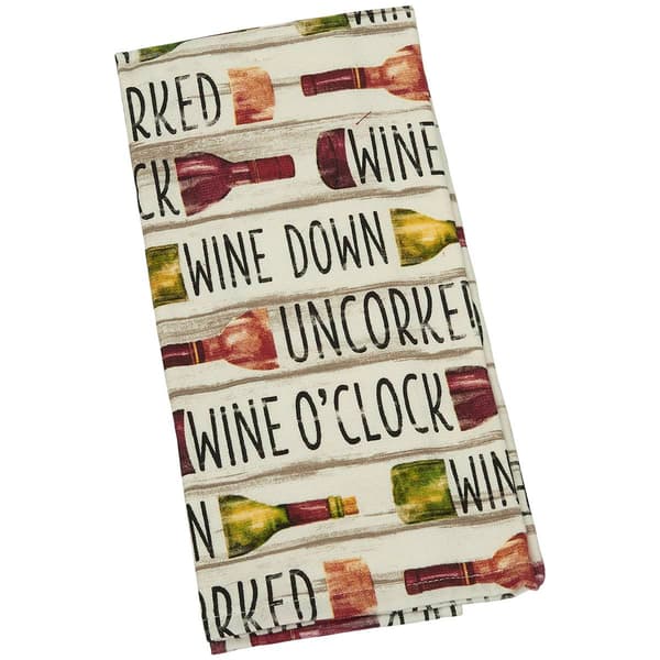 Essential Kitchen Tuscan Tour Words Kitchen Towel - image 