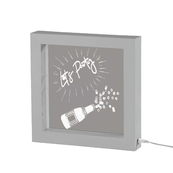 Simplee Adesso Lets Party Video Silver Light Box