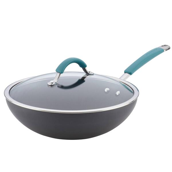 Rachael Ray Cucina 11in. Hard-Anodized Nonstick Stir Fry Pan - image 