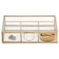 CosmoLiving by Cosmopolitan Gold Glass Jewelry Box - image 1
