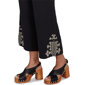 Womens Ruby Rd. Tropical Noir Embroidery Hem Wide Leg Pants - image 5