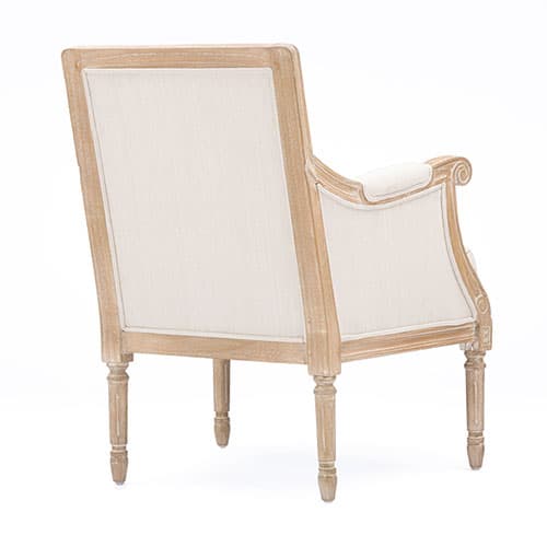 Baxton Studio Chavanon Linen Traditional French Accent Chair