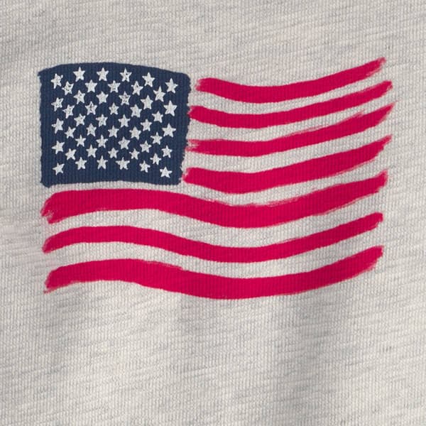 Baby Unisex (3-24M) Carter''s® Color Block American Flag Romper
