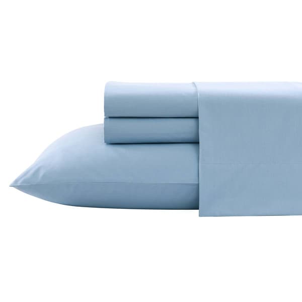 Nautica Solid Cotton Percale Sheet Set