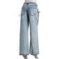 Juniors YMI® Mid Rise Cinch Bow Wide Leg Jeans - image 3
