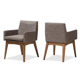 Baxton Studio Nexus Arm Set of 2 Chairs