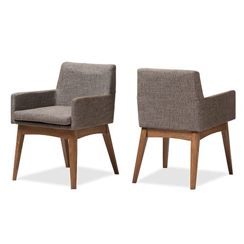 Baxton Studio Nexus Arm Set of 2 Chairs