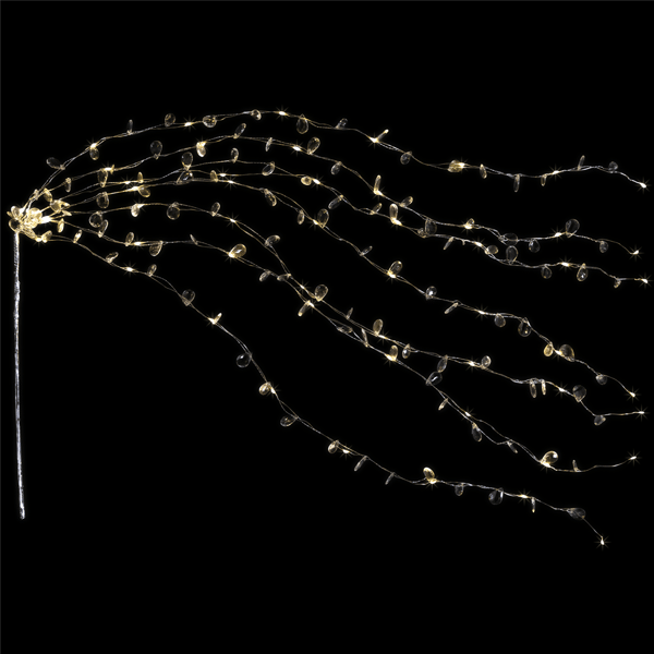 Northlight 40in. LED Silver Willow Branch Christmas Spray - image 